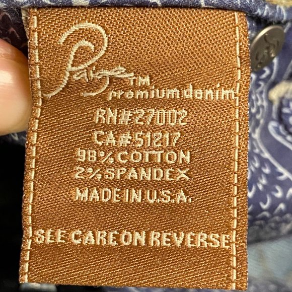 Paige Premium‎ Denim Women’s Jimmy Jimmy Jeans Size 25 Distressed Pants Blue - Picture 13 of 16